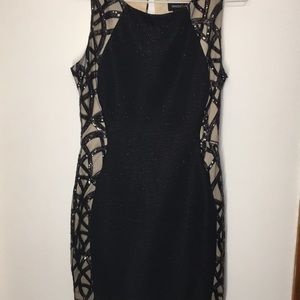 Black and nude formal dress